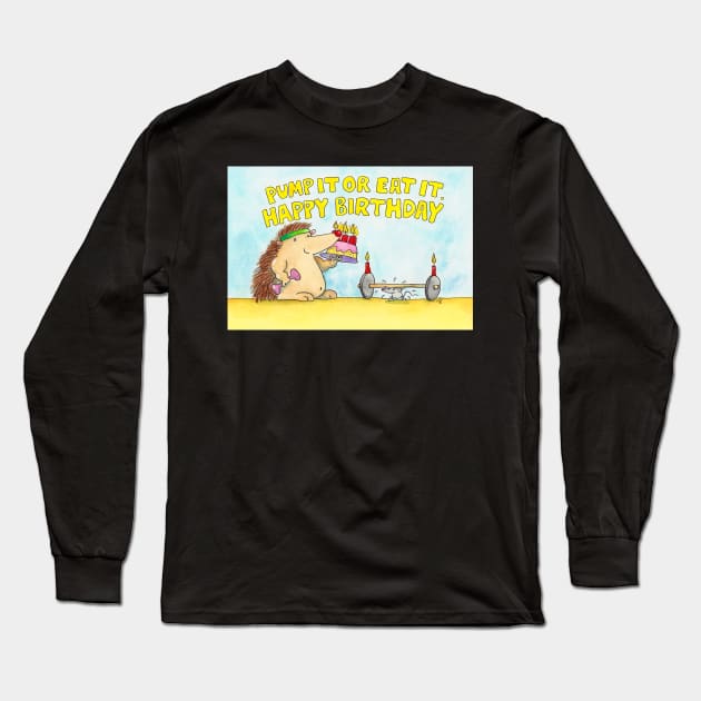 Sporty Happy Birthday Long Sleeve T-Shirt by nicolejanes